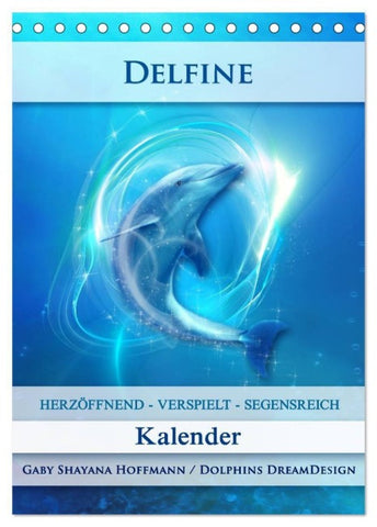 Delfine - Kalender (Tischkalender 2027 DIN A5 hoch), CALVENDO Monatskalender