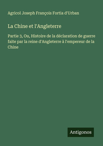 La Chine et l'Angleterre