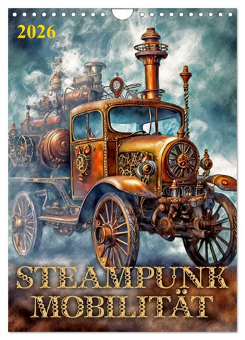 Steampunk Mobilität (Wandkalender 2026 DIN A4 hoch), CALVENDO Monatskalender