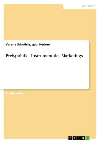 Preispolitik - Instrument des Marketings