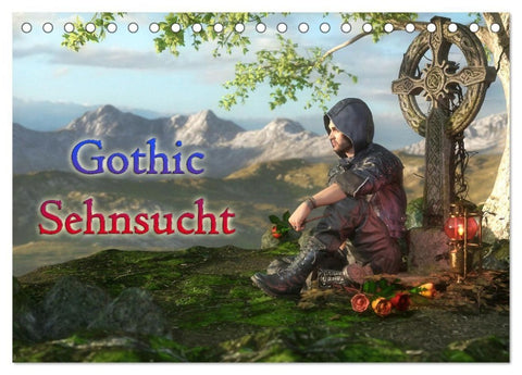 Gothic Sehnsucht (Tischkalender 2027 DIN A5 quer), CALVENDO Monatskalender