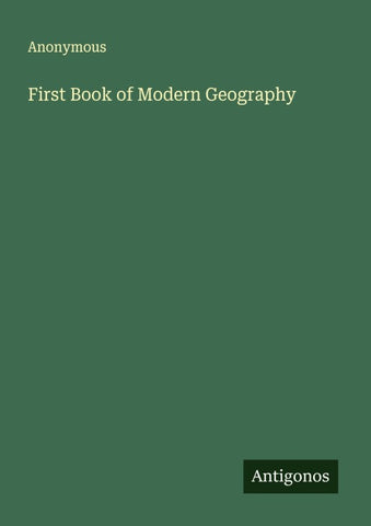 First Book of Modern Geography