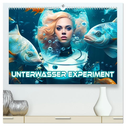 Unterwasser Experiment (hochwertiger Premium Wandkalender 2027 DIN A2 quer), Kunstdruck in Hochglanz