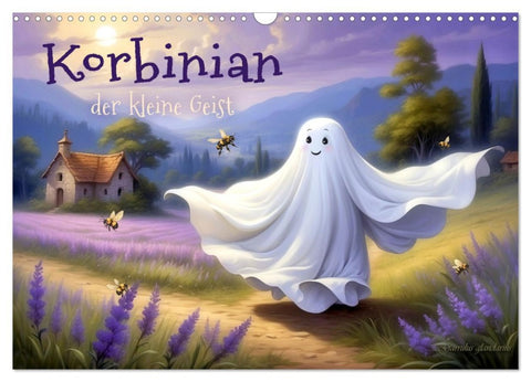 Korbinian, der kleine Geist (Wandkalender 2026 DIN A3 quer), CALVENDO Monatskalender