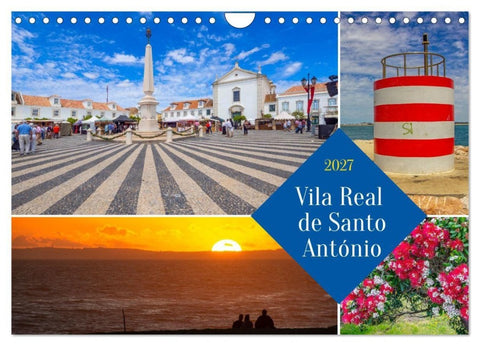 Vila Real de Santo António (Wandkalender 2027 DIN A4 quer), CALVENDO Monatskalender