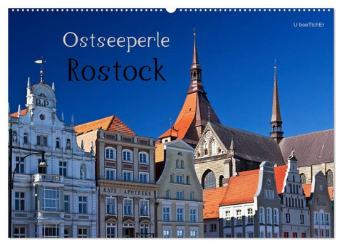 Ostseeperle Rostock (Wandkalender 2027 DIN A2 quer), CALVENDO Monatskalender