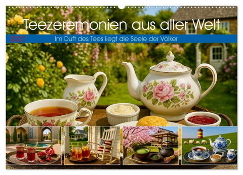 Teezeremonien aus aller Welt (Wandkalender 2027 DIN A2 quer), CALVENDO Monatskalender