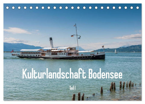 Kulturlandschaft Bodensee - Teil I (Tischkalender 2026 DIN A5 quer), CALVENDO Monatskalender