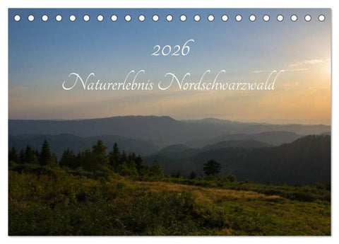 Naturerlebnis Nordschwarzwald (Tischkalender 2026 DIN A5 quer), CALVENDO Monatskalender