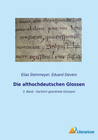 Die althochdeutschen Glossen