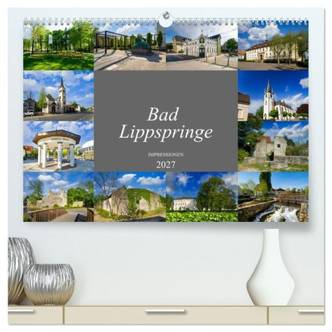 Bad Lippspringe Impressionen (hochwertiger Premium Wandkalender 2027 DIN A2 quer), Kunstdruck in Hochglanz