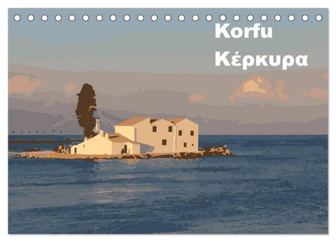 Korfu - Kerkira (Tischkalender 2027 DIN A5 quer), CALVENDO Monatskalender