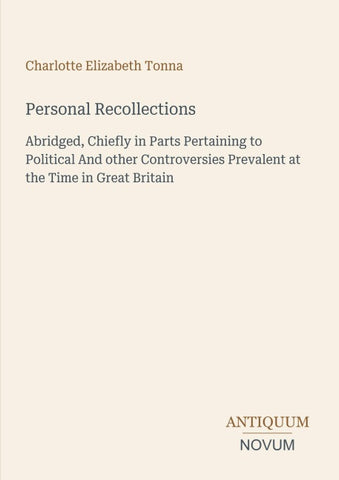 Personal Recollections