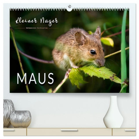 Kleiner Nager - Maus (hochwertiger Premium Wandkalender 2027 DIN A2 quer), Kunstdruck in Hochglanz