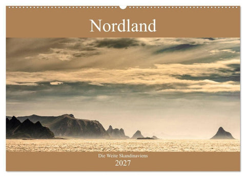 Nordland - Die Weite Skandinaviens (Wandkalender 2027 DIN A2 quer), CALVENDO Monatskalender