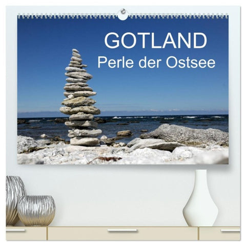 Gotland - Perle der Ostsee (hochwertiger Premium Wandkalender 2027 DIN A2 quer), Kunstdruck in Hochglanz