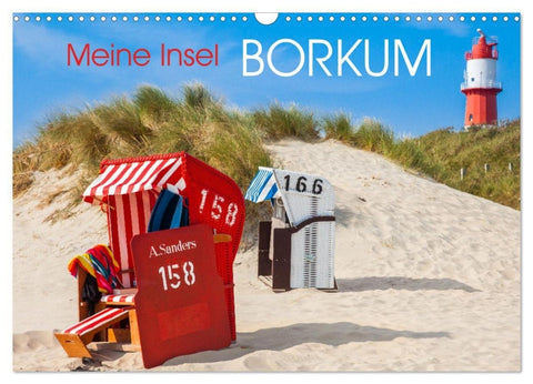 Meine Insel Borkum (Wandkalender 2027 DIN A3 quer), CALVENDO Monatskalender