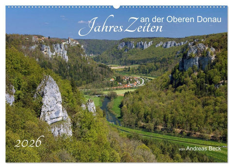 JahresZeiten an der Oberen Donau (Wandkalender 2026 DIN A2 quer), CALVENDO Monatskalender
