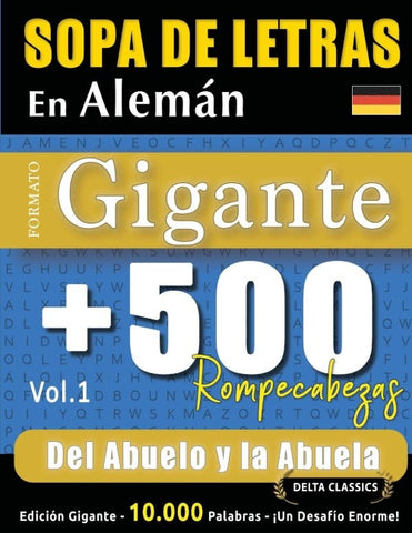 SOPA DE LETRAS EN ALEMÁN FORMATO GIGANTE