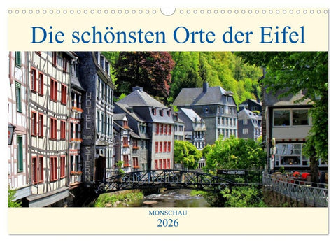 Die schönsten Orte der Eifel - Monschau (Wandkalender 2026 DIN A3 quer), CALVENDO Monatskalender