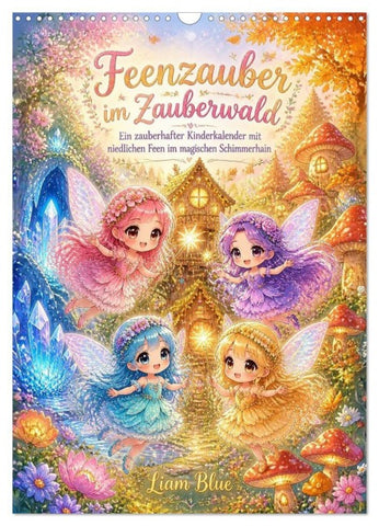 Feenzauber im Zauberwald (Wandkalender 2027 DIN A3 hoch), CALVENDO Monatskalender