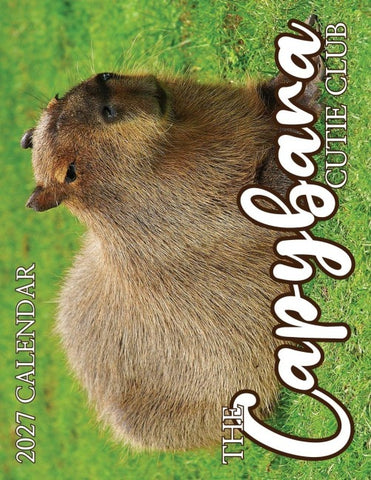 The Capybara Cutie Club 2027 Calendar