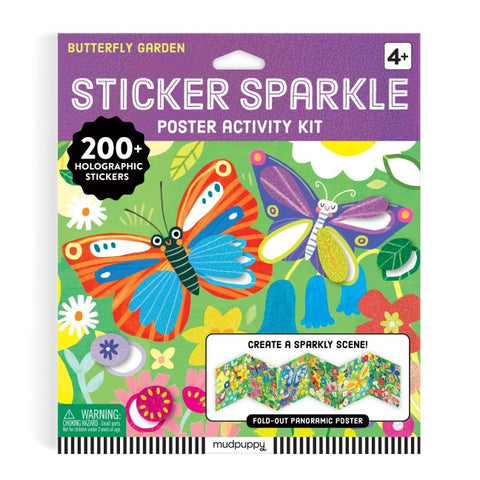 Butterfly Garden Sticker Sparkle Poster Activity Kit