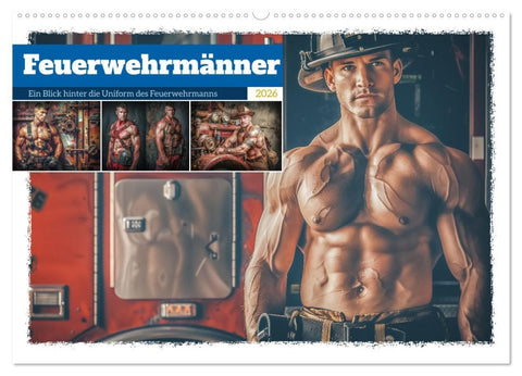 Feuerwehrmänner (Wandkalender 2026 DIN A2 quer), CALVENDO Monatskalender