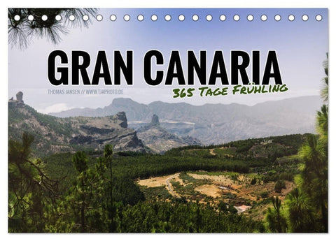 Gran Canaria - 365 Tage Frühling (Tischkalender 2027 DIN A5 quer), CALVENDO Monatskalender