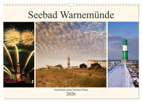 Seebad Warnemünde (Wandkalender 2026 DIN A3 quer), CALVENDO Monatskalender