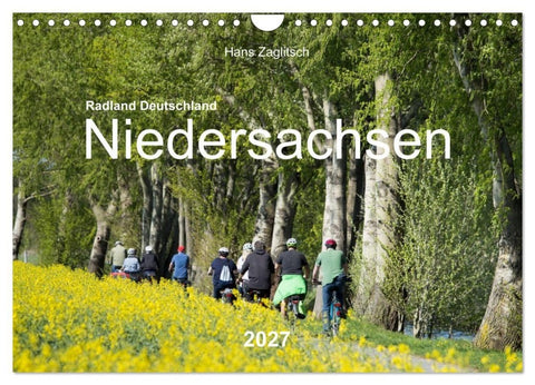 Radland Deutschland - Niedersachsen (Wandkalender 2027 DIN A4 quer), CALVENDO Monatskalender