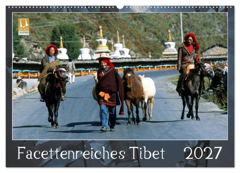 Facettenreiches Tibet (Wandkalender 2027 DIN A2 quer), CALVENDO Monatskalender