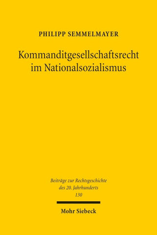 Kommanditgesellschaftsrecht im Nationalsozialismus