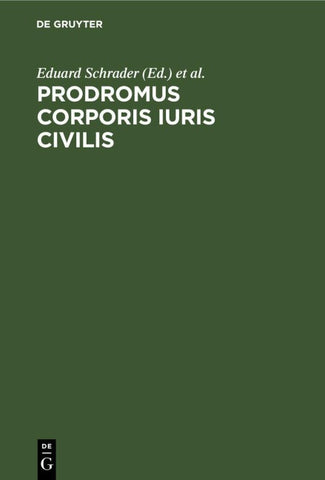Prodromus corporis iuris civilis