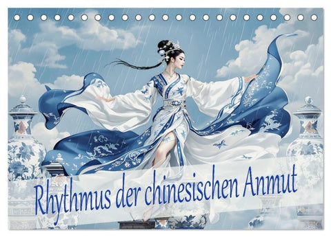 Rhythmus der chinesischen Anmut (Tischkalender 2027 DIN A5 quer), CALVENDO Monatskalender