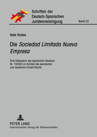 Die «Sociedad Limitada Nueva Empresa»