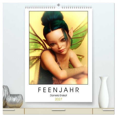 Feenjahr 2027 (hochwertiger Premium Wandkalender 2027 DIN A2 hoch), Kunstdruck in Hochglanz
