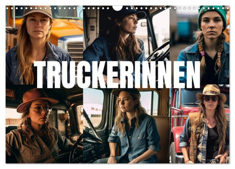 Truckerinnen (Wandkalender 2027 DIN A3 quer), CALVENDO Monatskalender