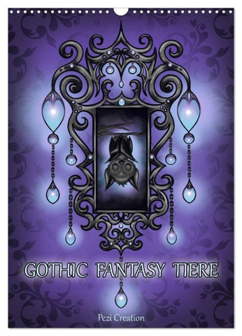 Gothic Fantasy Tiere (Wandkalender 2027 DIN A3 hoch), CALVENDO Monatskalender