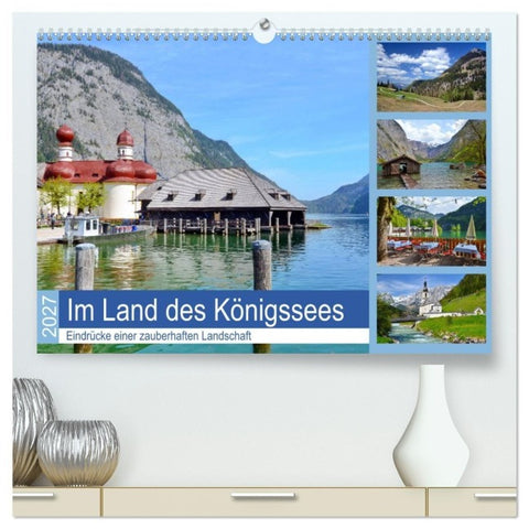 Im Land des Königssees (hochwertiger Premium Wandkalender 2027 DIN A2 quer), Kunstdruck in Hochglanz