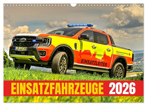 Einsatzfahrzeuge 112 (Wandkalender 2026 DIN A3 quer), CALVENDO Monatskalender