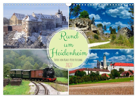 Rund um Heidenheim (Wandkalender 2027 DIN A3 quer), CALVENDO Monatskalender