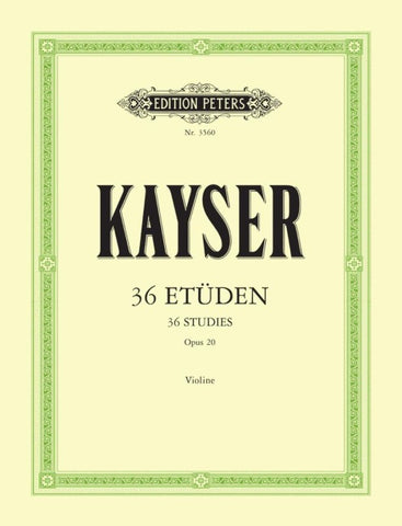 36 Etüden op. 20 "Für die Violine""