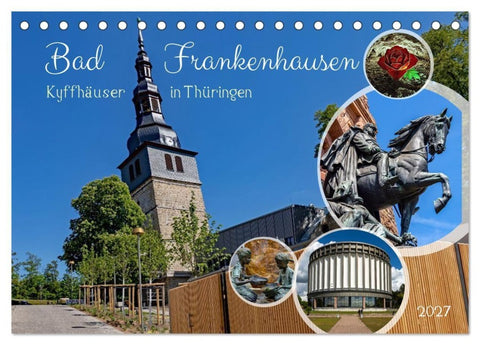 Bad Frankenhausen - Kyffhäuser in Thüringen (Tischkalender 2027 DIN A5 quer), CALVENDO Monatskalender