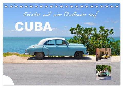 Erlebe mit mir Oldtimer auf Cuba (Tischkalender 2026 DIN A5 quer), CALVENDO Monatskalender