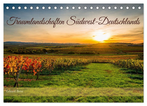 Traumlandschaften Südwest-Deutschlands (Tischkalender 2027 DIN A5 quer), CALVENDO Monatskalender