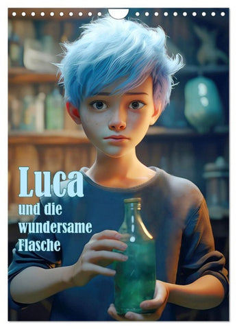 Luca und die wundersame Flasche (Wandkalender 2027 DIN A4 hoch), CALVENDO Monatskalender