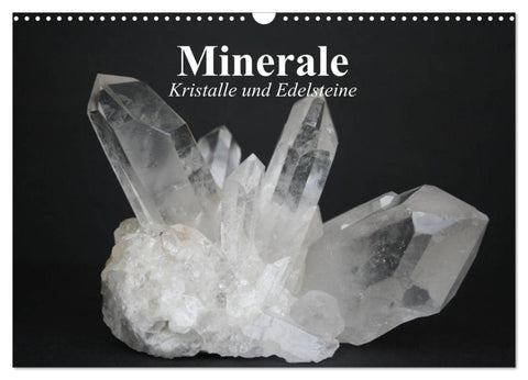 Minerale. Kristalle und Edelsteine (Wandkalender 2026 DIN A3 quer), CALVENDO Monatskalender