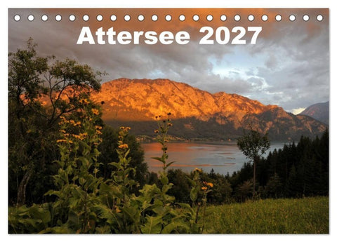 Attersee im Salzkammergut 2027 (Tischkalender 2027 DIN A5 quer), CALVENDO Monatskalender