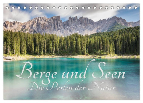 Berge und Seen - Die Perlen der Natur (Tischkalender 2027 DIN A5 quer), CALVENDO Monatskalender